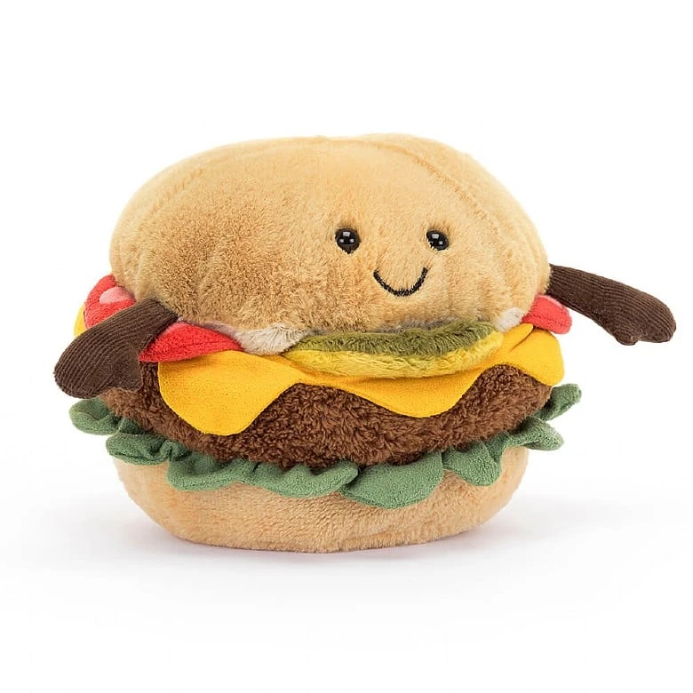 Jellycat Amuseable Burger 12 X 12 Cm 3 Jellycat Amuseable Burger 12 X 12 Cm