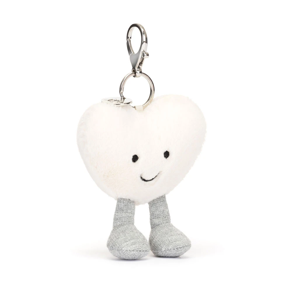 Jellycat Amuseable Cream Heart Bag Charm 13 X 9 X 3 Cm 3 Jellycat Amuseable Cream Heart Bag Charm 13 X 9 X 3 Cm