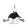 Jellycat Amuseable Sports Baseball Bag Charm 12 X 6 X 6 Cm