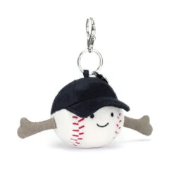 Jellycat Amuseable Sports Baseball Bag Charm 12 X 6 X 6 Cm