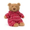 Jellycat Bartholomew Bear Winter Pyjamas -The Little Ones BARM2WPJ 94332 e1727114389966