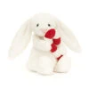 Jellycat Bashful Bunny With Candy Cane 18 X 9 X 8 Cm