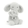 Jellycat Huddles Grey Elephant -The Little Ones HUD2EG 1