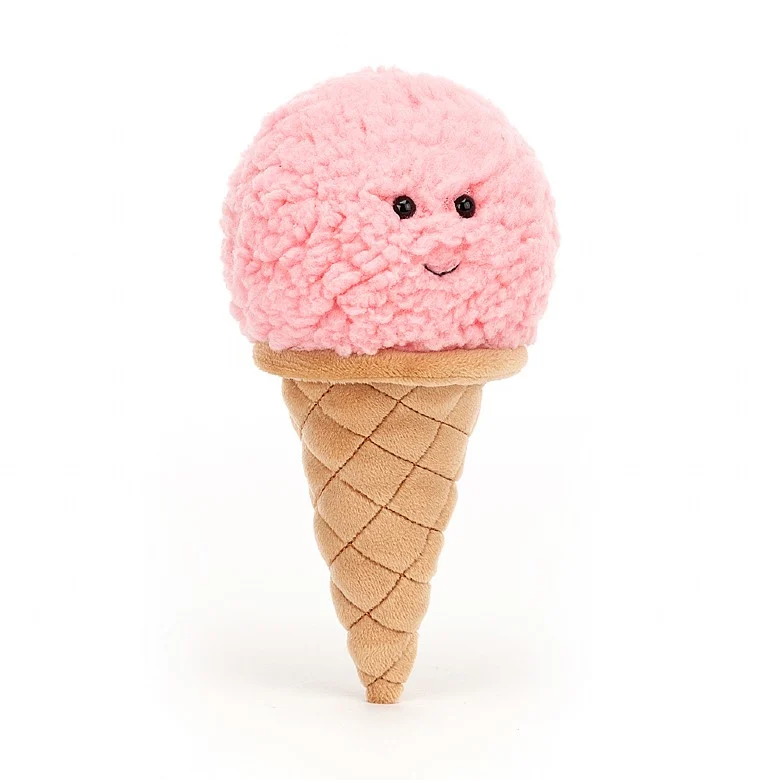 Jellycat Irresistible Ice Cream Strawberry 18 X 8 Cm 3 Jellycat Irresistible Ice Cream Strawberry 18 X 8 Cm
