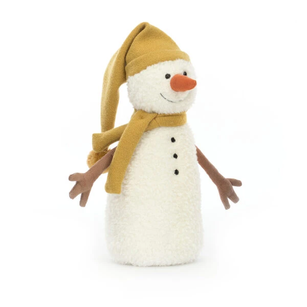 Jellycat Lenny Snowman Yellow 3 Jellycat Lenny Snowman Yellow