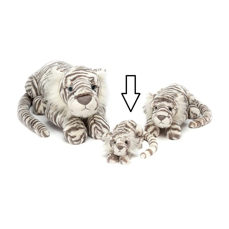 Jellycat Knuffel Tijger Sacha Snow Little 4 Jellycat Knuffel Tijger Sacha Snow Little - Afbeelding 2