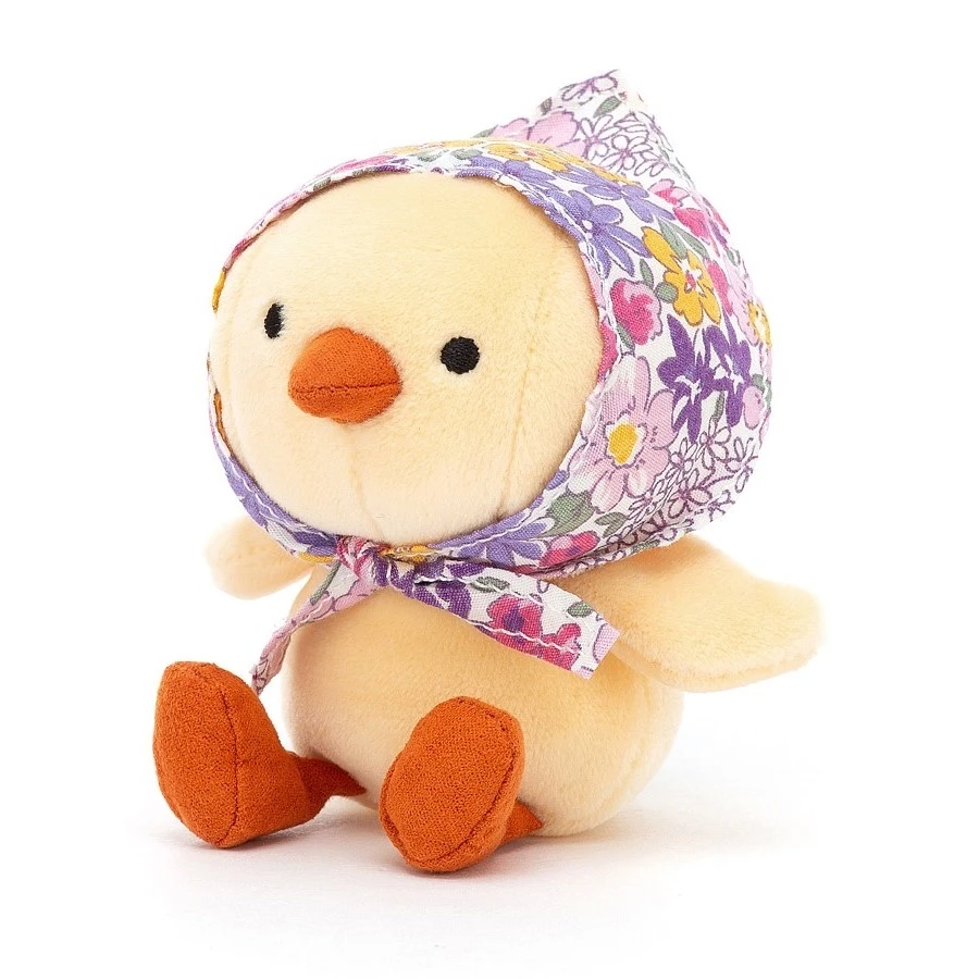 Jellycat Knuffel Kuiken Betty Bonnet Yellow Chick 4 Jellycat Knuffel Kuiken Betty Bonnet Yellow Chick - Afbeelding 2