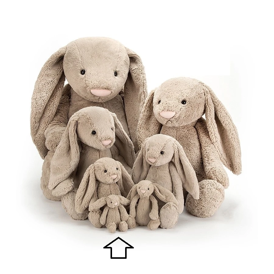 Jellycat Knuffel Konijn Bashful Beige Bunny Baby 7 Jellycat Knuffel Konijn Bashful Beige Bunny Baby - Afbeelding 5