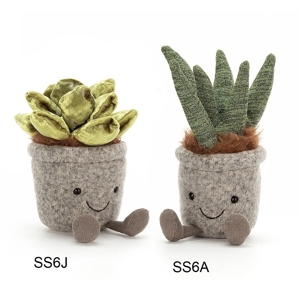 Jellycat Knuffel Vetplant Silly Succulent Aloe 4 Jellycat Knuffel Vetplant Silly Succulent Aloe - Afbeelding 2
