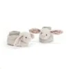 Jellycat Slofjes Blossom Silver Bunny Booties