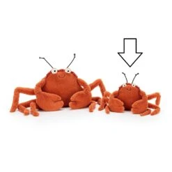 Jellycat Knuffel Krab Crispin Crab Small 5 Jellycat Knuffel Krab Crispin Crab Small -The Little Ones image 536