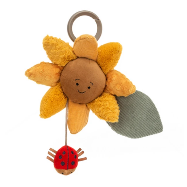 Jellycat Babyspeelgoed - Activiteitenknuffel Zonnebloem (Fleury Sunflower Activity Toy) 3 Jellycat Babyspeelgoed - Activiteitenknuffel Zonnebloem (Fleury Sunflower Activity Toy)