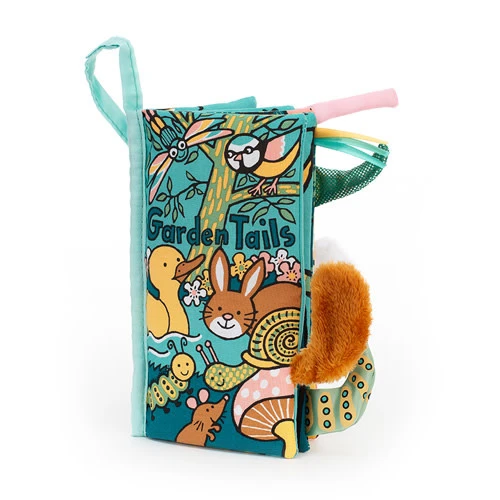 Jellycat Jellycat Babyspeelgoed - Stoffen Babyboekje Garden Tails Book, 21cm 3 Jellycat Jellycat Babyspeelgoed - Stoffen Babyboekje Garden Tails Book, 21cm