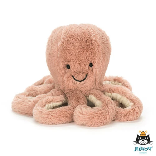 Jellycat Jellycat Knuffels - Odell Octopus Baby, 14cm 3 Jellycat Jellycat Knuffels - Odell Octopus Baby, 14cm