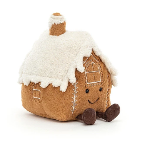 Jellycat Knuffels - Amuseable Gingerbread House, 20cm 3 Jellycat Knuffels - Amuseable Gingerbread House, 20cm