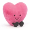 Jellycat Knuffels - Amuseable Hot Pink Heart, 11cm 1 Jellycat Knuffels - Amuseable Hot Pink Heart, 11cm -The Little Ones jellycat knuffels amuseable hot pink heart 11cm