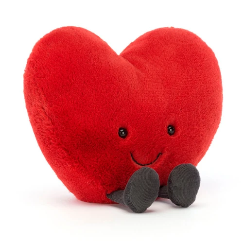 Jellycat Knuffels - Amuseable Red Heart Large, 19cm 3 Jellycat Knuffels - Amuseable Red Heart Large, 19cm