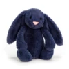 Jellycat Knuffels - Bashful Navy Bunny Small 2 Jellycat Knuffels - Bashful Navy Bunny Small -The Little Ones jellycat knuffels bashful navy bunny small