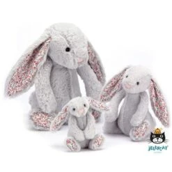 Jellycat Knuffels - Blossom Silver Bunny Small, 18cm 9 Jellycat Knuffels - Blossom Silver Bunny Small, 18cm -The Little Ones jellycat knuffels blossom silver bunny small 18cm 3