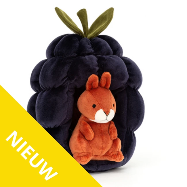 Jellycat Knuffels - Eekhoorn, 18cm (Brambling Squirrel) 3 Jellycat Knuffels - Eekhoorn, 18cm (Brambling Squirrel)