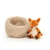Jellycat Knuffels - Hibernating Fox, 7cm -The Little Ones jellycat knuffels hibernating fox 7cm