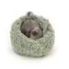 Jellycat Knuffels - Hibernating Mouse, 7cm -The Little Ones jellycat knuffels hibernating mouse 7cm