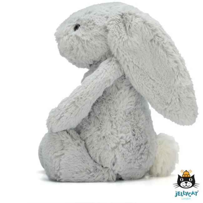 Jellycat Knuffels - Konijn Zilvergrijs, Medium 31cm (Bashful Silver Bunny Medium) 4 Jellycat Knuffels - Konijn Zilvergrijs, Medium 31cm (Bashful Silver Bunny Medium) - Afbeelding 2