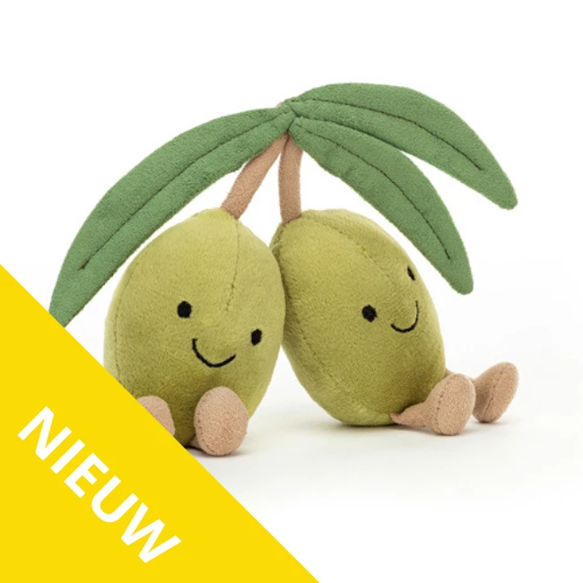 Jellycat Knuffels - Olijven, 11cm (Amuseable Olives) 3 Jellycat Knuffels - Olijven, 11cm (Amuseable Olives)