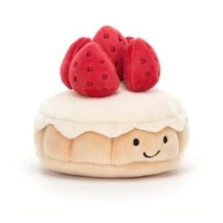 Jellycat Knuffels - Pretty Patisserie Tarte Aux Fraises, 7cm 7 Jellycat Knuffels - Pretty Patisserie Tarte Aux Fraises, 7cm -The Little Ones jellycat knuffels pretty patisserie tarte aux frai 2