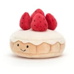 Jellycat Knuffels - Pretty Patisserie Tarte Aux Fraises, 7cm