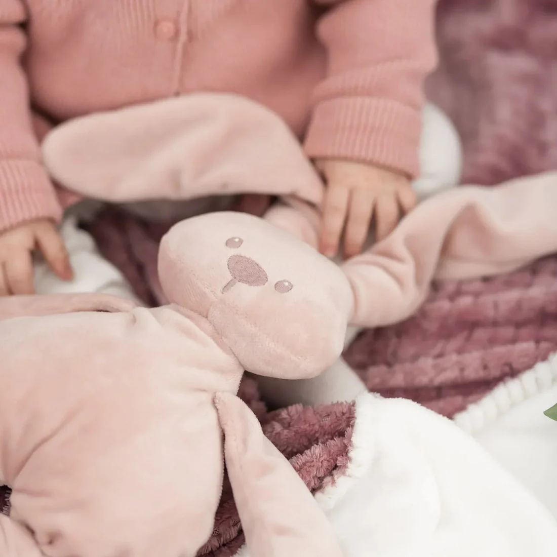 The Little Ones -The Little Ones nattou knuffel konijn 36 cm oud roze 735748